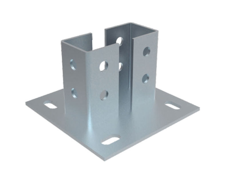 雙面槽鋼四孔底座